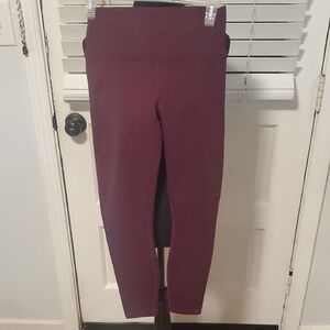 Fabletics Burgundy Powerhold Leggings
